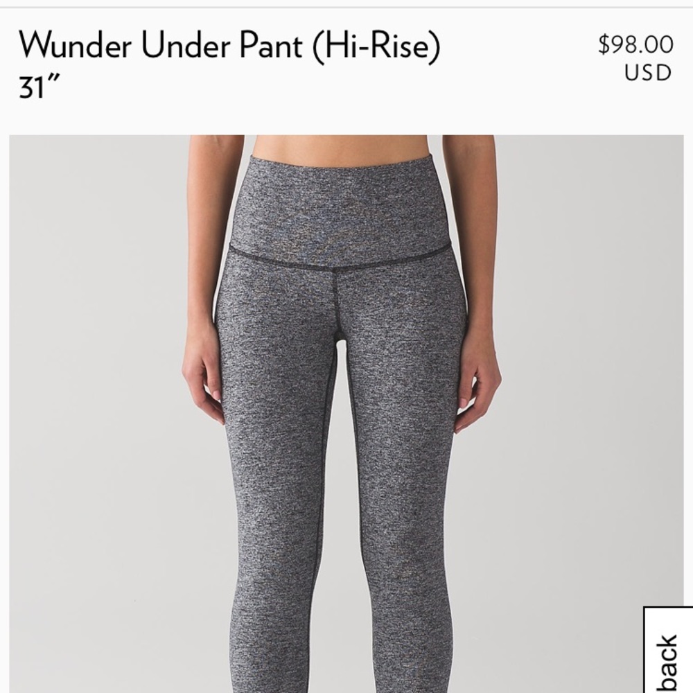 Lululemon Wunder Under High Rise Legging